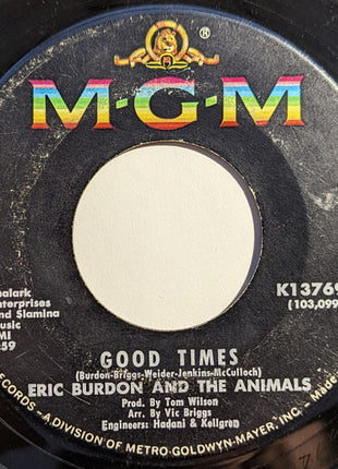 Eric Burdon And The Animals* : San Franciscan Nights (7", Single)