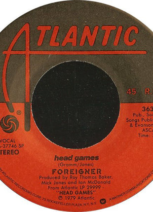 Foreigner : Head Games  (7", Single, Spe)