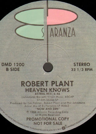 Robert Plant : Tall Cool One (12", Promo)