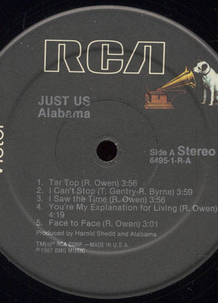 Alabama : Just Us (LP, Album, Hau)