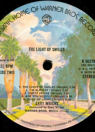 Gary Wright : The Light Of Smiles (LP, Album)