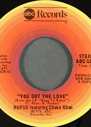 Rufus Featuring Chaka Khan* : You Got The Love (7", Styrene, Pit)