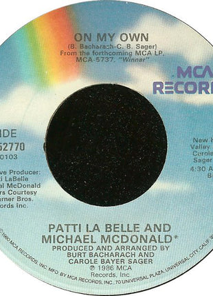 Patti LaBelle And Michael McDonald : On My Own (7", Glo)