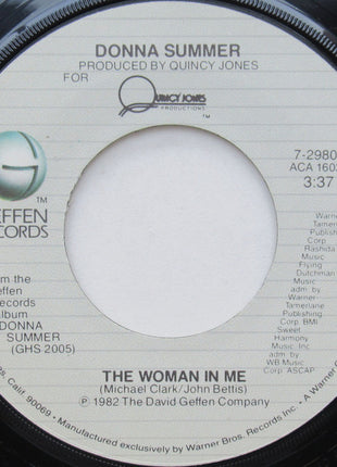 Donna Summer : The Woman In Me (7", Win)