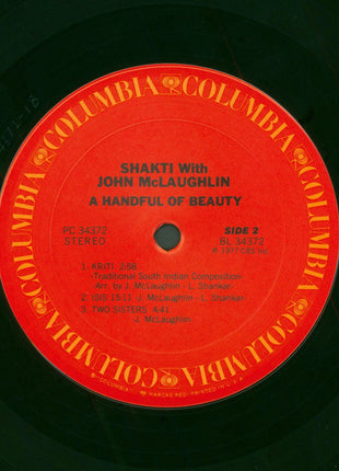Shakti (2) With John McLaughlin : A Handful Of Beauty (LP, Album, Pit)