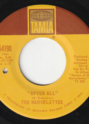 The Marvelettes : Marionette / After All (7", Single)