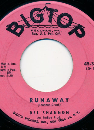 Del Shannon : Runaway / Jody (7", Single)