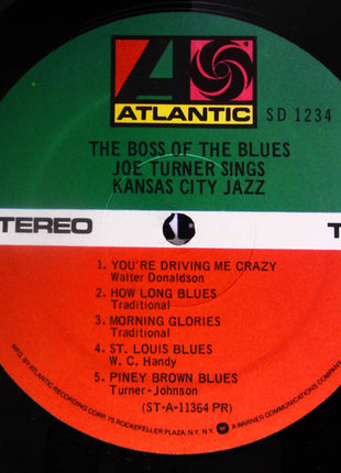 Joe Turner* : The Boss Of The Blues Sings Kansas City Jazz (LP, Album, RE)