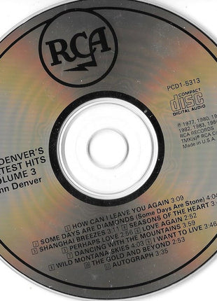 John Denver : Greatest Hits (Volume 3) (CD, Comp)
