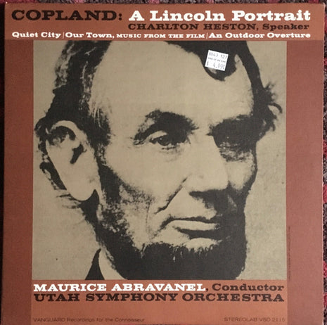 Aaron Copland : A Lincoln Portrait / Quiet City / Our Town, Music From The Film / An Outdoor Overture (LP, Album)