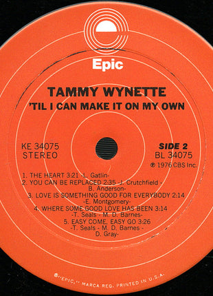 Tammy Wynette : 'Til I Can Make It On My Own (LP, Album, Ter)