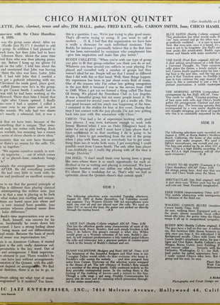 Chico Hamilton Quintet* : Chico Hamilton Quintet (LP, Album, Mono, Hol)