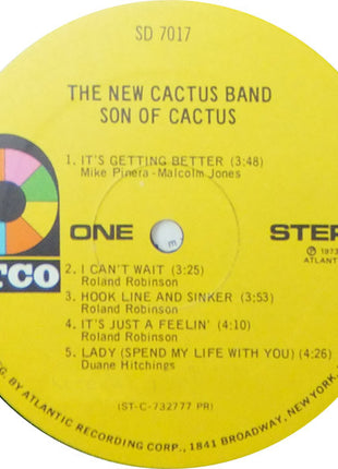 The New Cactus Band : Son Of Cactus (LP, Album, Pre)