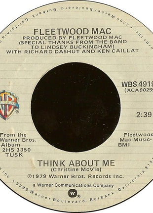 Fleetwood Mac : Think About Me / Save Me A Place (7", Styrene, Ter)