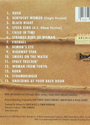 Deep Purple : The Very Best Of Deep Purple (CD, Comp, RE, RM)