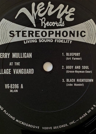 Gerry Mulligan & The Concert Jazz Band : At The Village Vanguard (LP, Album, Gat)