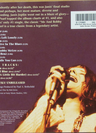 Janis Joplin : Pearl (CD, Album, Club, RE, RM)