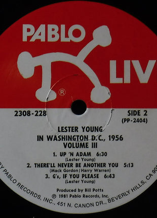 Lester Young : "Pres" Vol. III (LP, Album)