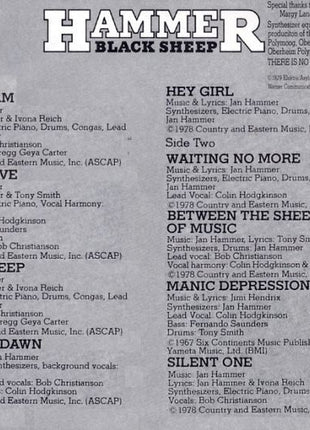 Hammer (7) : Black Sheep (LP, Album, PRC)