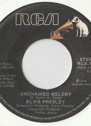 Elvis Presley : Unchained Melody (7", Single, Mono, Ltd, Whi)