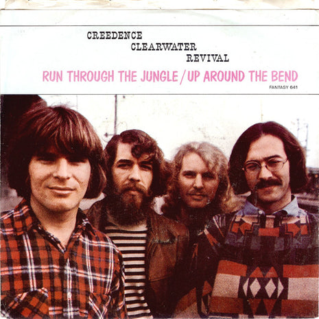 Creedence Clearwater Revival : Run Through The Jungle / Up Around The Bend (7", Single, Mono, Ind)