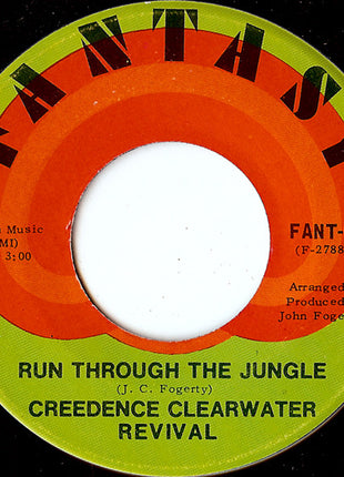 Creedence Clearwater Revival : Run Through The Jungle / Up Around The Bend (7", Single, Mono, Ind)