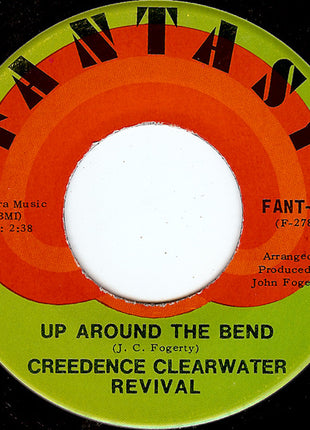 Creedence Clearwater Revival : Run Through The Jungle / Up Around The Bend (7", Single, Mono, Ind)