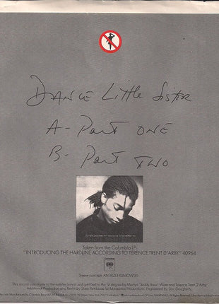 Terence Trent D'Arby : Dance Little Sister (7")