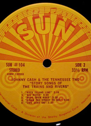 Johnny Cash & The Tennessee Two : Story Songs Of The Trains And Rivers (LP, Album, Comp)