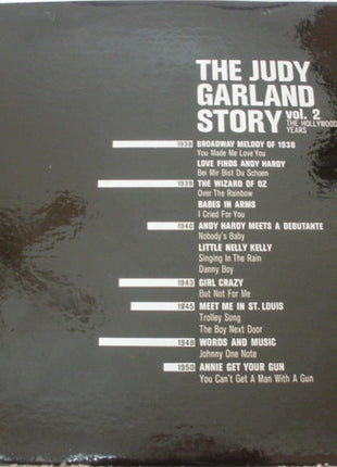 Judy Garland : The Judy Garland Story Vol. 2: The Hollywood Years! (LP, Comp)