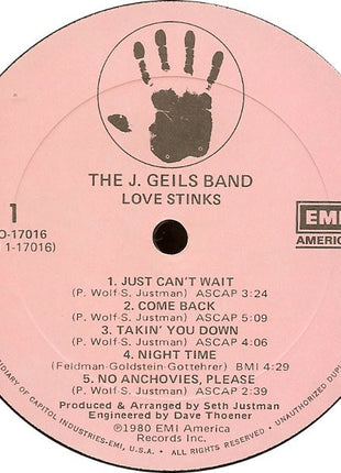 The J. Geils Band : Love Stinks (LP, Album, All)