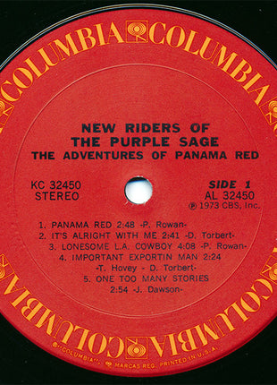 New Riders Of The Purple Sage : The Adventures Of Panama Red (LP, Album, Ter)