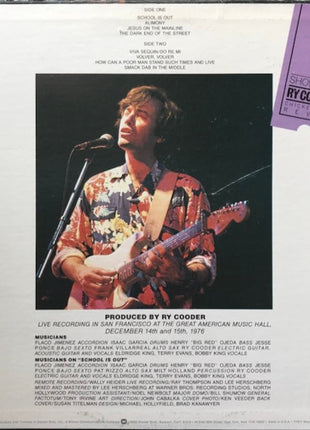 Ry Cooder : Show Time (LP, Album, Jac)