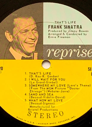 Frank Sinatra : That's Life  (LP, Album, Pit)