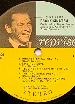 Frank Sinatra : That's Life  (LP, Album, Pit)