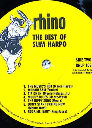 Slim Harpo : The Best Of Slim Harpo - The Original King Bee (LP, Comp)