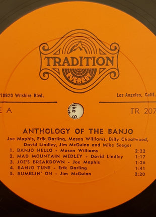 Various : Anthology Of The Banjo (LP, Comp, All)