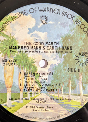 Manfred Mann's Earth Band : The Good Earth (LP, Album, Ter)
