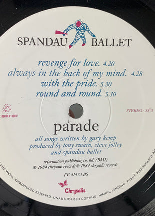 Spandau Ballet : Parade (LP, Album, PRC)