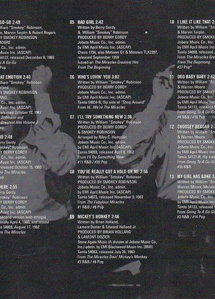 The Miracles : The Ultimate Collection (CD, Comp, RM)