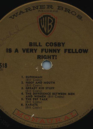 Bill Cosby : Bill Cosby Is A Very Funny Fellow Right! (LP, Album, Mono)