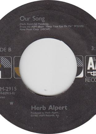 Herb Alpert : Keep Your Eye On Me (Special Mix) (7", Single, W)