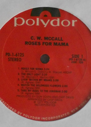 C.W. McCall : Roses For Mama (LP, Album)