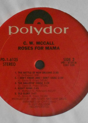 C.W. McCall : Roses For Mama (LP, Album)