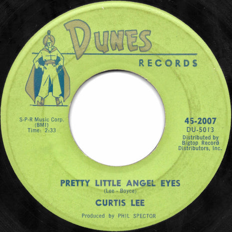 Curtis Lee : Pretty Little Angel Eyes / Gee How I Wish You Were Here (7", Single, MGM)