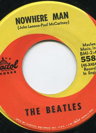 The Beatles : Nowhere Man / What Goes On (7", Single, Scr)