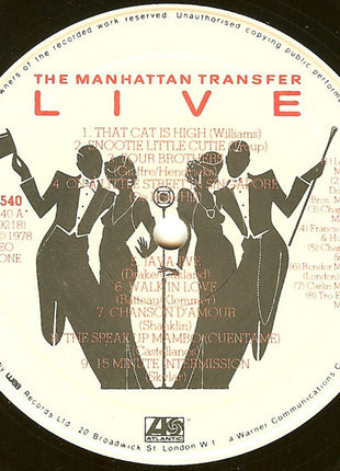 The Manhattan Transfer : Live (LP, Album, Got)