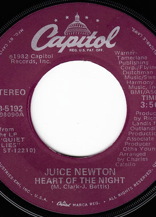 Juice Newton : Heart Of The Night (7", Single, Win)