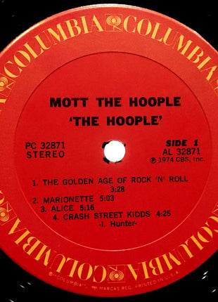 Mott The Hoople : The Hoople (LP, Album, Ter)