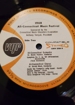 All-Connecticut Orchestra, All-Connecticut Chorus, All-Connecticut Band : 1968 All-Connecticut Music Festival (2xLP, Mono)